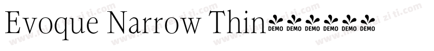 Evoque Narrow Thin字体转换